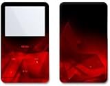 Dark Ruby Crystal Design iPod classic 80GB/ 120GB Protector Skin Decal Sticker