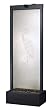 Gardenfall Botanica Center Mount Fountain Black with Egret Etched Glass By Bluworld