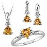 10kt. White Gold, Citrine Fashion Box Set