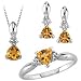 Jewelry : 10kt. White Gold, Citrine Fashion Box Set
