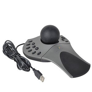 3DConnexion SpaceBall 5000 12-Button USB Trackball 3D Mouse (Black/Gray) - Unlock The Power of 3D Applications!