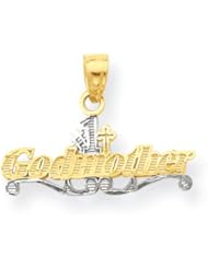 10k & Rhodium #1 Godmother Charm
