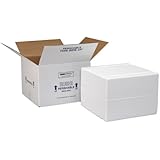 Polar Tech XM6C Thermo Chill Expand-em Series Insulated Carton with Foam Shipper, Interior Dimension - 12-3/4" Length x 12-3/4" Width x 12-1/2" Depth
