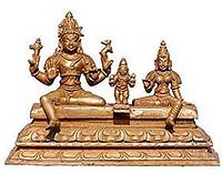 Collectible Figurines Shiva & Parvati Bronze Figurine 7 x 3 x 4.75 inches (bronze014)