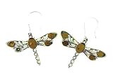 Sterling Silver Cognac Amber Earrings