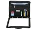 Falcon, BD-6671, Zip Aournd Drop Handle Folio, Black