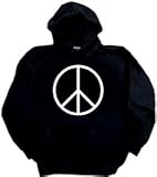 Peace Sign Symbol on Hoody Sweatshirt