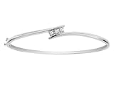 Diamond Bangle 1/10 Carat (ctw) in White Gold
