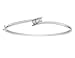 Diamond Bangle 1/10 Carat (ctw) in White Gold