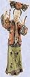 Delicate Chinese maiden statue porcelain sculpture New