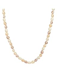 Multi-Color Pink Baroque Freshwater Cultured Pearl Endless Necklace, 100"