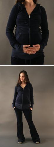 Juicy Couture Maternity : Velour Hoodie - Regal(X-Small)