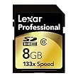 Lexar Professional Series 8 GB 133x Class 6 SDHC Flash Memory Card SD8GB-133-381