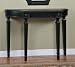 Masterpiece "Antique Rub-Through Black" & "Medium Pecan" Console Table - overpacked By Powell Furniture