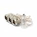 Clear 12v Triple Car Cigarette Cigar Charger Adapter