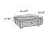 CoverMates - Outdoor Patio Rectangular Accent Table Cover 48W x 28D x 18H - Elite Collection - 3 YR Warranty - Year Around Protection