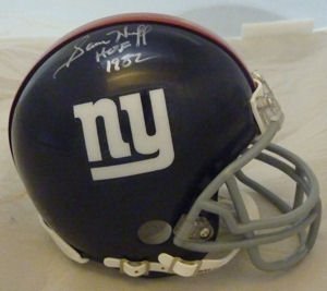 Sam Huff Autographed/Hand Signed New York Giants Mini Helmet w/HOF 1982