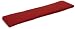 Strathwood Blakely Bench Polyester Cushion, Solid Red