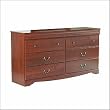 Vintage Triple Dresser in Classic Cherry Finish By South Shore Furniture