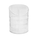 Rolodex Divided Pencil Cup with Storage Drawers, Clear (14096ROS)