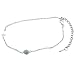 Sterling Silver .925 Stamp Hypoallergenic Nickel Free Hamsa Charm Evil Eye and Cross Charm Bracelet