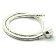 Bracelet for Pandora Style Beads, Charms - 7.5 inch - Silver with Round Clasp - Fits Pandora/Biagi/Chamilia Style Beads & Charms Best Buy