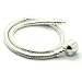 7.5" Bracelet with Round Clasp for Popular Style Beads, Charms - Italian Style Silver Plated High Polish