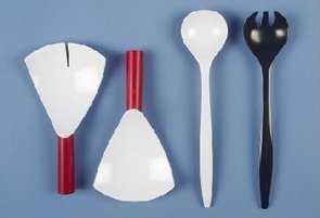 Childrens Toyshop  Kitchen & Housewares : Salatbesteck 29cm schw/wss
