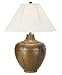 Set of Two Antique Bronze Rivet Table Lamps