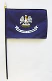 Louisiana - 4 x 6 State Stick Flag