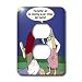Rich Diesslins Funny General Cartoons - Halloween - Zombie on Atkins Diet - Light Switch Covers - 2 plug outlet cover