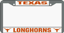 Texas Longhorns Chrome License Plate Frame
