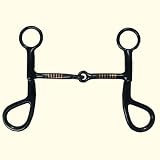 Black Iron Training Snaffle w/Copper Inlay Bit