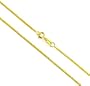 14K Yellow Gold 4-Sided Venetian Box Chain - 18" (1.2 grams)