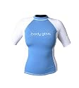 Body Glove Basic Deluxe Women's Long Sleeve Rash Guard (X-Small, Powder Blue/White)