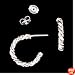 Sterling Silver Twisted Hoop Earrings, #1874