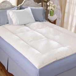 Restful Nights Down Alternative Fiberbed - Down Mattress Topper, Feather Mattress Topper , Down Alternative Bedding, Down Alternative Fiberbed, Microfiber Down Alternative