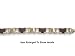 Surgical Stainless Steel And Composit Men's Bicycle Chain Bracelet