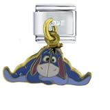 Clearly Charming Eeyore Dangle Winnie The Pooh Disney Italian Charm