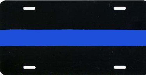 Airbrushed License Plate - Police Symbol license plate - #1524