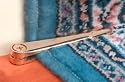 Carpet Rods Antique Solid Brass, 4" long