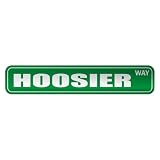 HOOSIER WAY STREET SIGN STATE INDIANA
