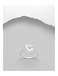 Heart CZ Ring In 92.5 Sterling Silver