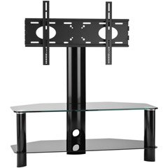 Modena Series 2-SHELF Av Stand with Flat Panel Mount