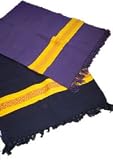 MindBodyBliss Cotton Ashtanga Yoga Mat - Navy