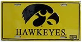 University of Iowa Hawkeyes NCAA Tin License Plate