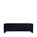Handy Living Hinged Bench Storage Ottoman in Microfiber Black