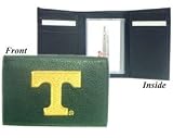 Tennessee Volunteers Embroidered Leather Tri-Fold Wallet - College Athletics Sports Merchandise