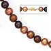 14K Multi-color Champagne Pearl Necklace, 8-9mm 18