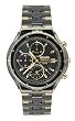 Seiko Men's Alarm Chronograph Black Ion Watch #SNA283